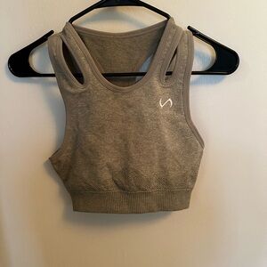 TLF - Sage Green Athletic Crop Top